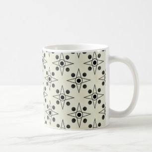 Mug rétrométrique, noir et ivoire