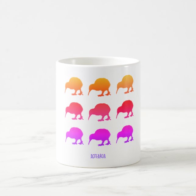 Mug Rétros kiwis Aotearoa Nouvelle Zélande (Centre)