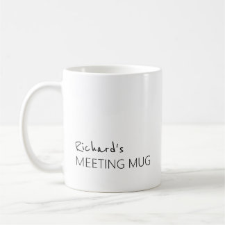 Mug Réunion minimaliste avec votre nom