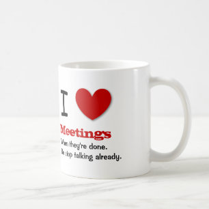 Mug Réunions drôles V01 d'amour de l'humour I de