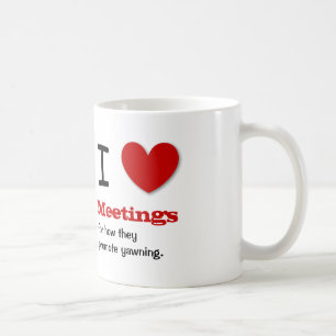 Mug Réunions drôles V04 d'amour de l'humour I de