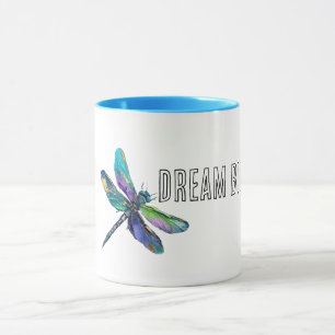 Mug Rêve de libellules d'Aqua pourpre
