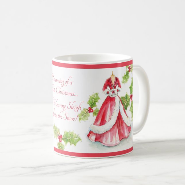 Mug Rêve de Noël par Heather French Henry (Devant droit)