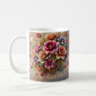 Mug Rêve floral lunaire de Nataly Gattamelati
