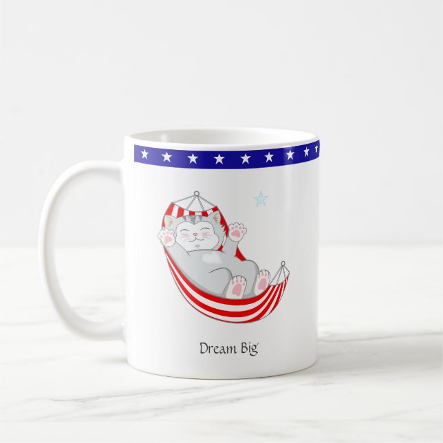 Mug Rêve Grand Chat Mignon (Gauche)