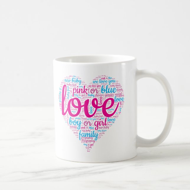 Mug Reveal Genre 2024 Famille Hommes Baby shower Femme (Droite)
