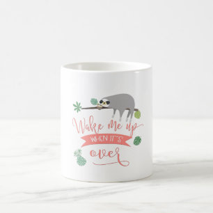 Mug Réveille-moi ! Paresseux