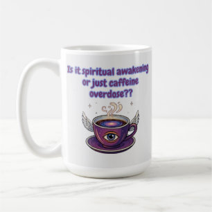 Mug Réveillé ou juste caféiné ? Graphique spirituel dr