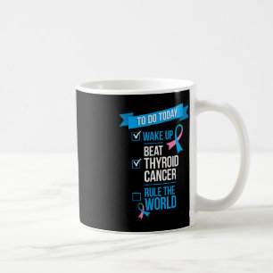 Mug Réveillez-vous battre le cancer de la thyroïde dom