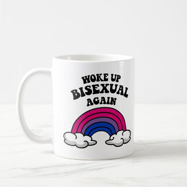 Mug Réveillez-vous bisexuel (Gauche)