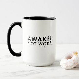Mug Réveillez-vous ! Pas de boue combo LOGO Woke™