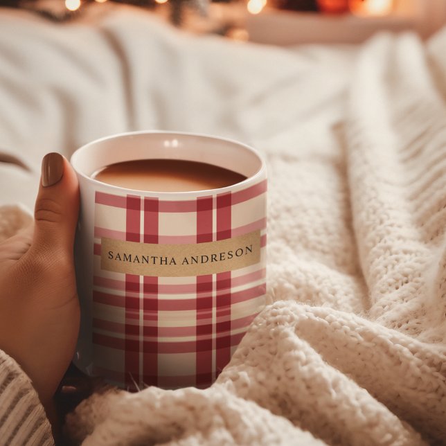 Mug Révère rustique | Embracer la ferme rouge Plaid (Créateur téléchargé)