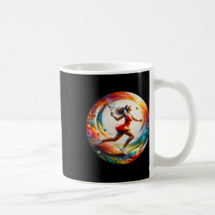 Mug Revers Puissant – Joueuse de Tennis en Action