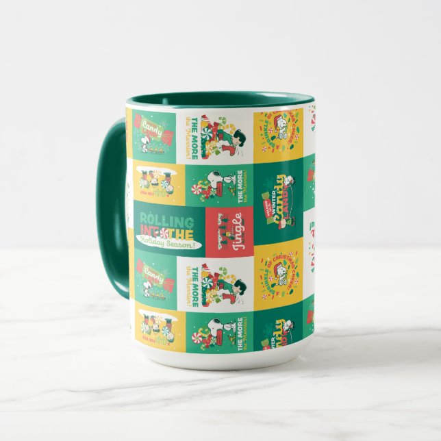 Mug Rêves de menthe à cacahuètes | Motif de vacances (Devant gauche)