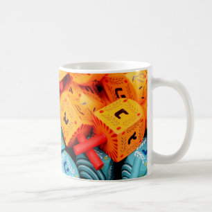 Mug Rêves orange et bleu