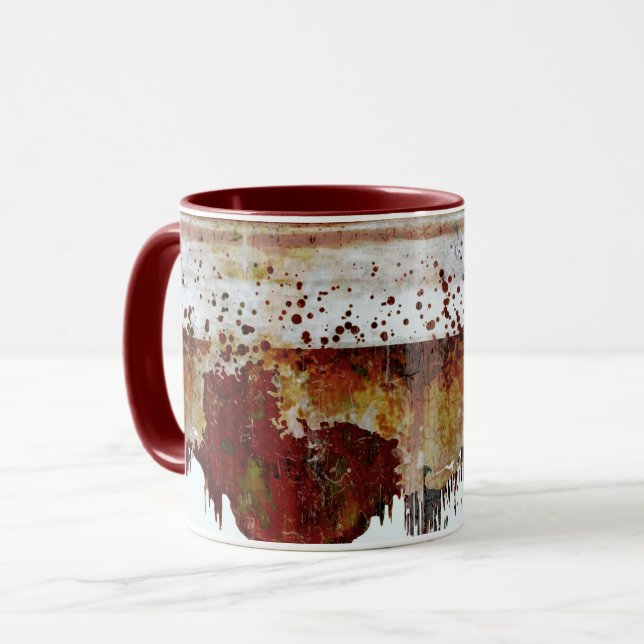 Mug Revêtement de terre à goutte de peinture (Devant gauche)