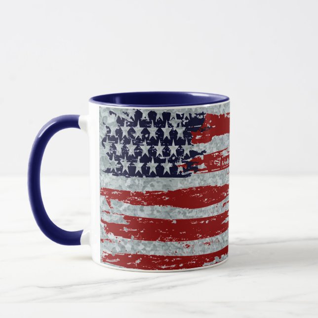 Mug Revêtement et drapeau en métal galvanisé (Gauche)