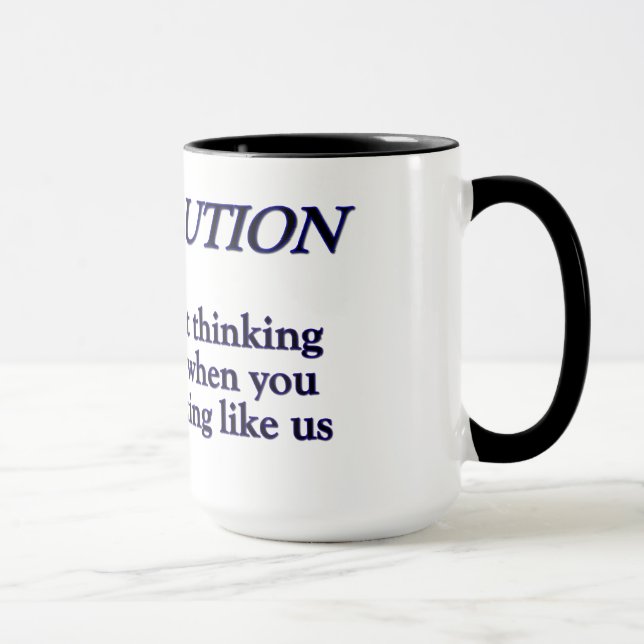 Mug Révolution contre évolution (Droite)