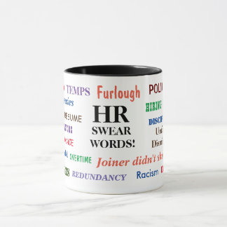 Mug RH Ressources Humaines Gros Mots Drôles de Pet Pee