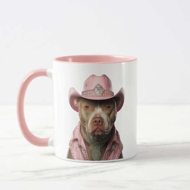 Mug Rhinestone Cowboy Pitbull (Gauche)