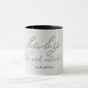 Mug Rhinestones Baby Son Froid À L'Extérieur Nom De Va