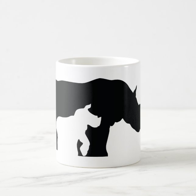 Mug Rhino noir et blanc (Centre)