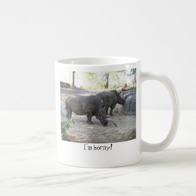 Mug RHINOCÉROS, je suis corné ! (Droite)
