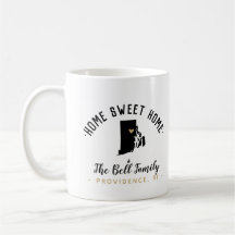 Rhode Island Home Sweet Home Famille Monogramme Mu