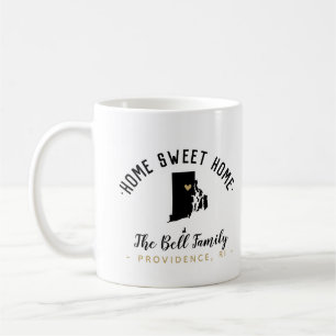 Mug Rhode Island Home Sweet Home Famille Monogramme Mu