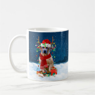 Mug Rhodesian Ridgeback Chien dans neige cadeau de Noë
