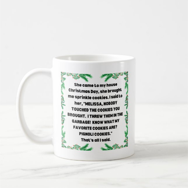 Mug RHONJ Bravo CHRISTMAS SPRINKLE COOKIE Teresa (Gauche)