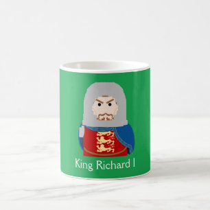 Mug Richard I (le coeur de Lion) Roi d'Angleterre