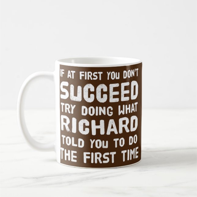 Mug Richard Nom personnalisé Anniversaire Cadeau Amusa (Gauche)