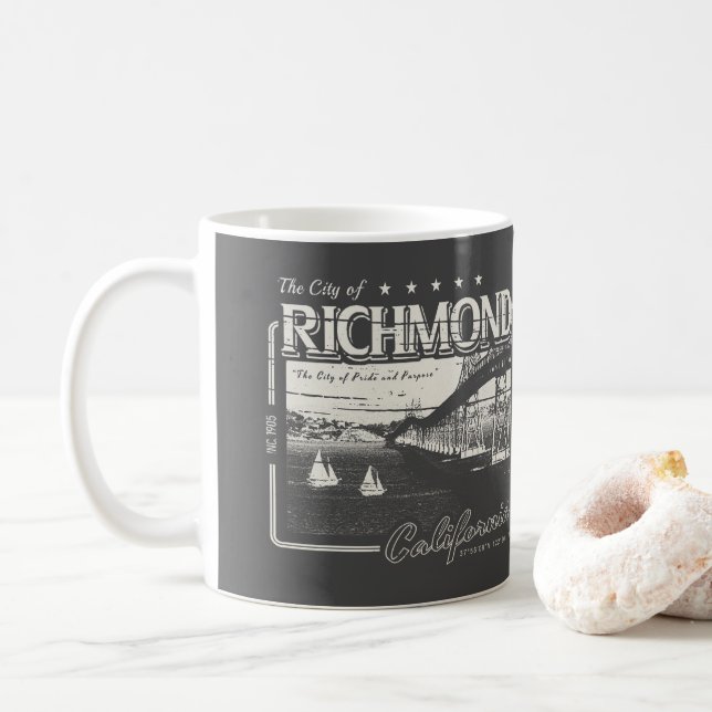 MUG RICHMOND CALIFORNIA - PONT RICHMOND SAN RAFAEL (Avec donut)