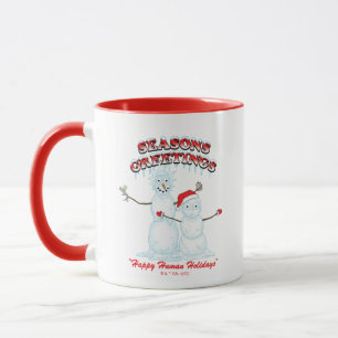 Mug Rick et Morty   Bonnes Fêtes de snowmen