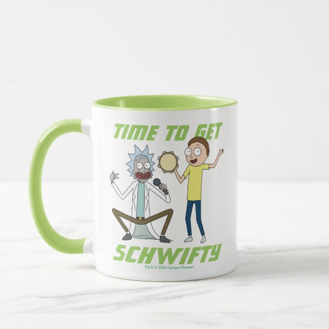 Mug RICK ET MORTY™| Il Est Temps D'Obtenir Schwifty (Gauche)