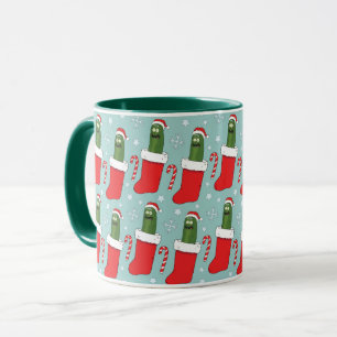 Mug Rick et Morty Motif de Noël Pickle Rick