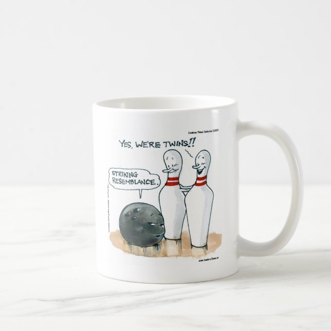 Mug Rick London Dessins Drôle Bowling Comic (Droite)
