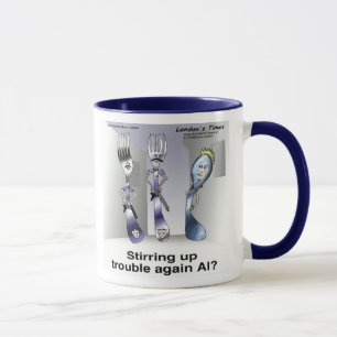 Mug Rick London Ustensiles drôles Police Argentée 