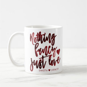 Mug Rien De Fancy Juste Amour Dark Crimson Mariage r