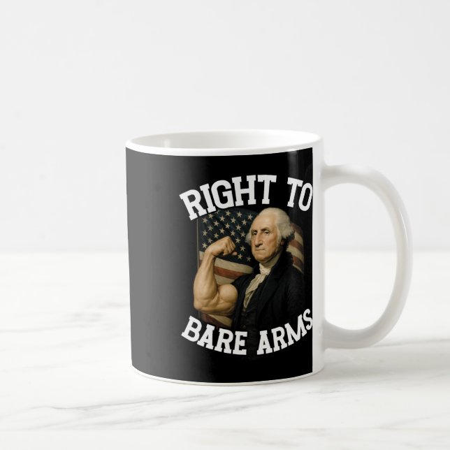 Mug Right To Bare Arms Funny July 4th  (Droite)