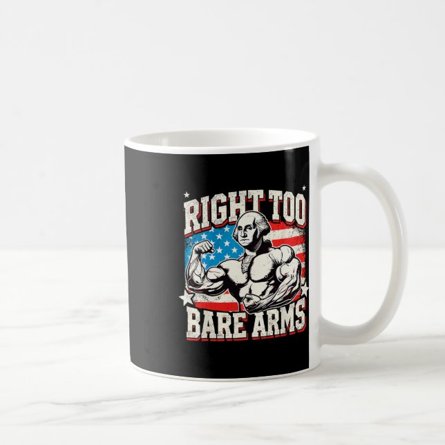 Mug Right To Bare Arms George Washington Bodybuilder G (Droite)