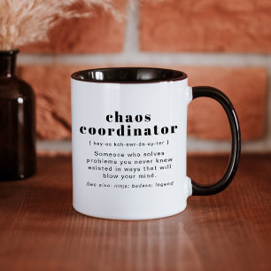 Mug RILEY Chaos Coordinateur Définition Bureau Coworke
