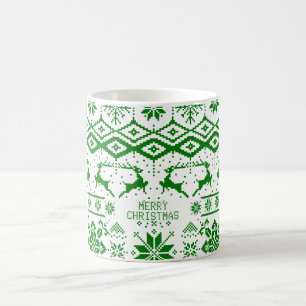 Mug Rindeer à noeud vert - Joyeux Noël