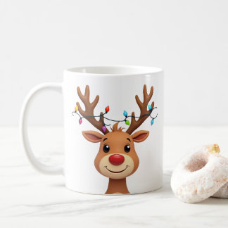 Mug Rinder aux lumières de Noël