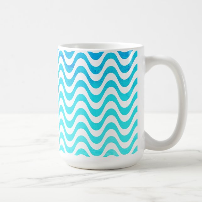 Mug Rio de Janeiro Copacabana Vagues d'art Abstrait (Droite)