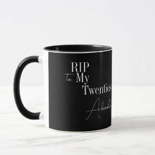 Mug RIP 20s Black and White 30th Birthday Party