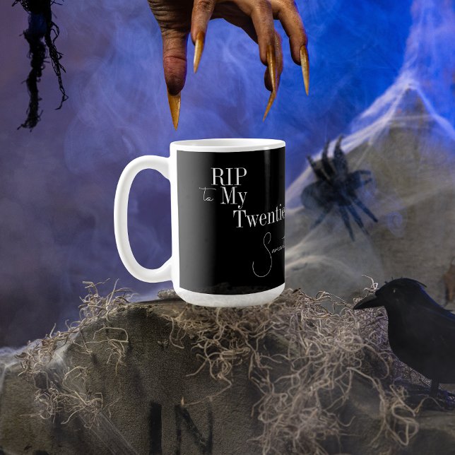 Mug RIP 20s Black White 30e anniversaire (Créateur téléchargé)