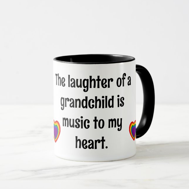 Mug rire de petit-enfant (Devant droit)