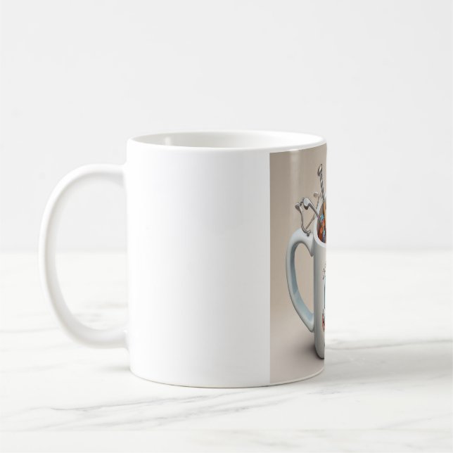 Mug Rire Votre Chemin À Travers Votre Shift : Puns Méd (Gauche)